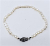 Bracelet 925 whit Pearls