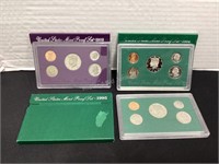 1992, 1994 & 1995 US Mint Proof Sets