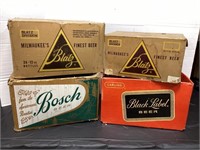 4 Cardboard Beer Boxes for Display