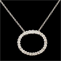 14K Gold 0.43ctw Diamond Pendant