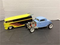 Hot Wheels Wheelie Van & Ertl Hot Rod