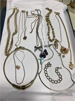 Costume Jewelry, Sterling Bracelet & Pin