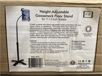 NIB Height Adjustable Gooseneck Floor Stand For