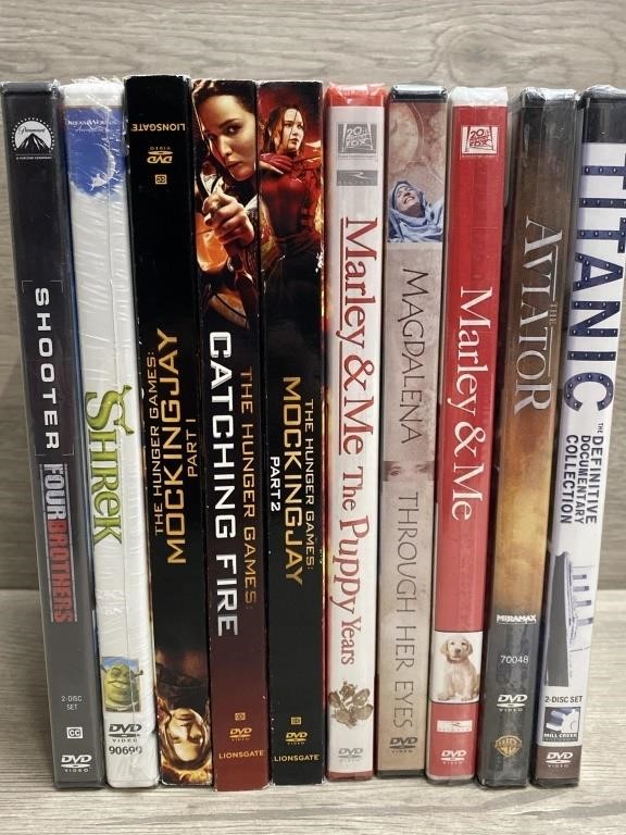 (10) New Sealed DVD Movies