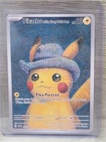 Pikachu w/ Grey Felt Hat Van Gogh-Rare!