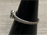 Sterling & Aquamarine Ring