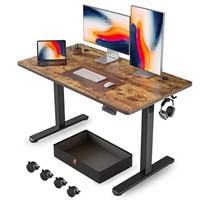 FEZIBO 48 x 24 Inches Standing Desk with Drawer, A