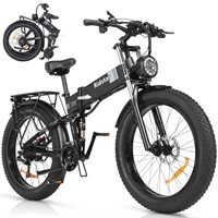 Folding Electric Bike for Adults, 26" Fat Tire 150