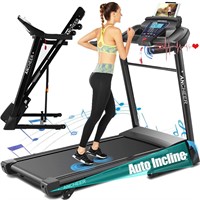 ANCHEER 3.25HP Treadmill,APP Treadmill 300lb Capac