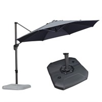 PURPLE LEAF 11 Feet Patio Umbrella with Base Outdo