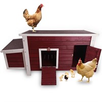 Petsfit Chicken Coop with Nesting Box, Outdoor Hen