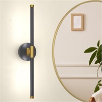 Esfos Black Gold Bathroom Light Fixtures 360° Rota