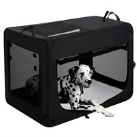 pettycare 36 inch 3-Door Collapsible Dog Crate for