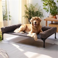 Veehoo Cooling Elevated Dog Bed with Removable Bol