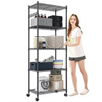 Devo 5-Tier Shelf Storage Shelves, Metal Shelves f
