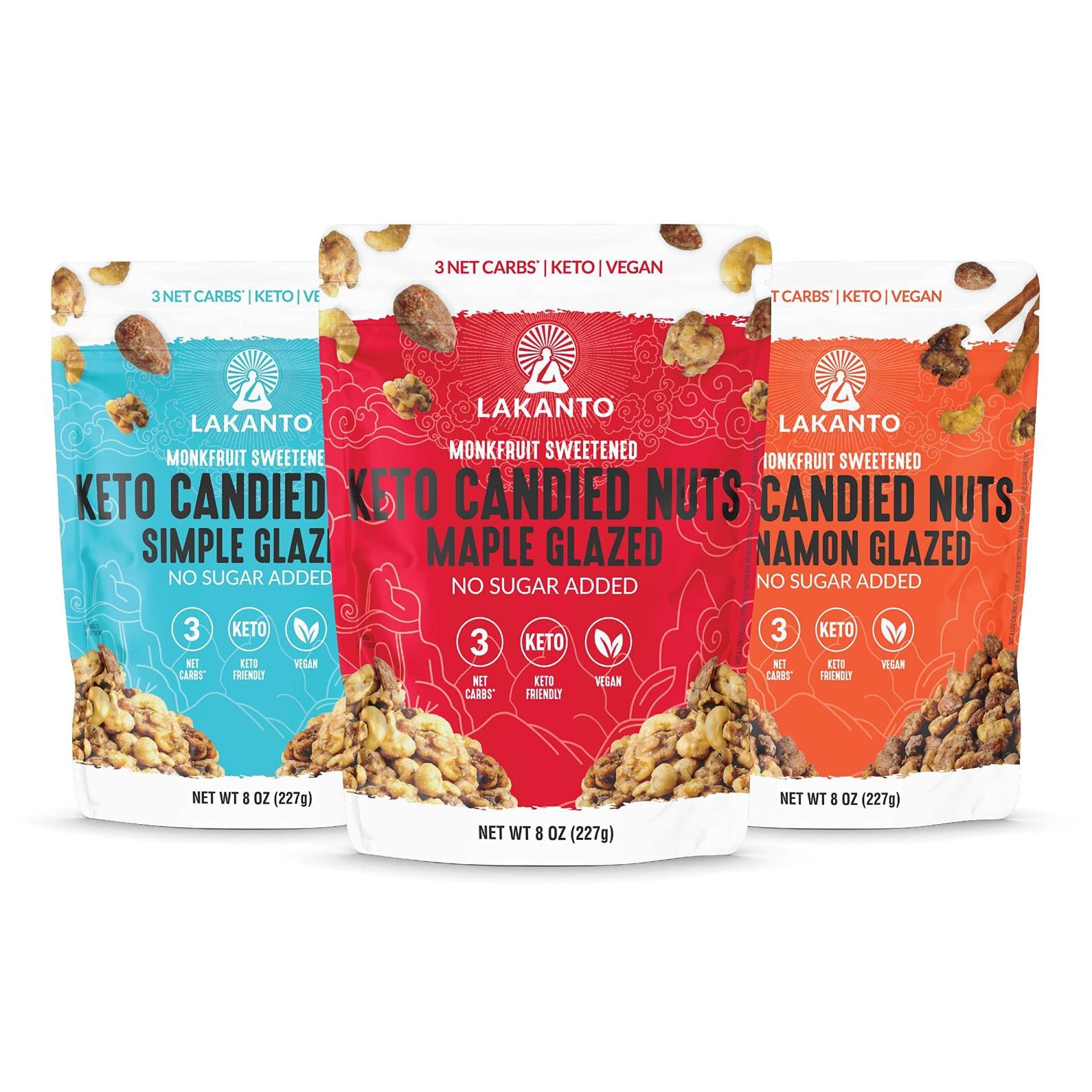 Lakanto Keto Mixed Candied Nuts Variety Pack - No