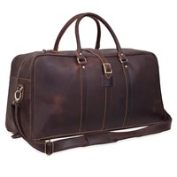 Leather Duffle bag Travel Weekender Bag Carry on O
