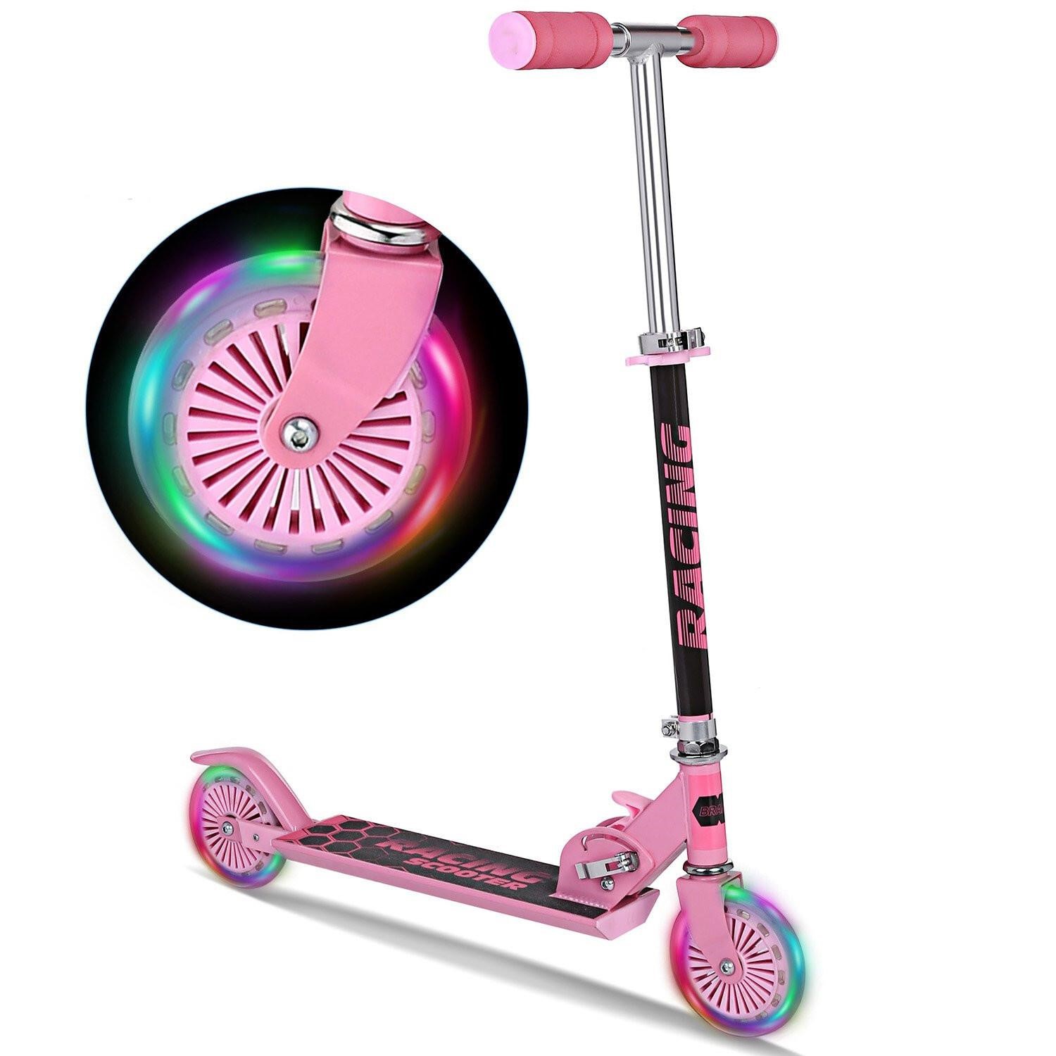 WeSkate Scooter for Kids with LED Light Up Wheels,