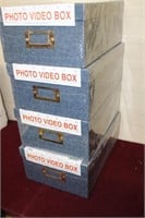 Pioneer Photo Video Boxes / New  x 4