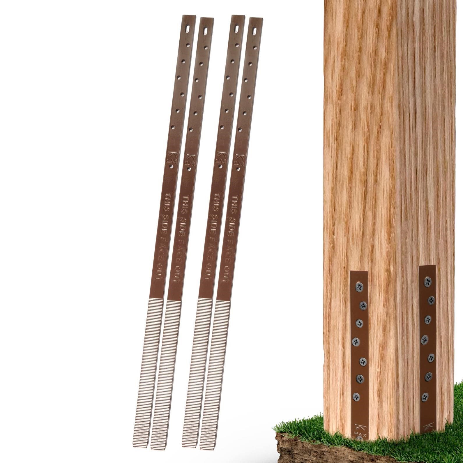 Post Buddy Pack of 4 Easy Fence Post Repair (to fi