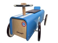 Janod - Crate and Kids Blue Car Ride On