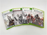 4 Assasin's Creed Xbox 360 Games
