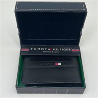 Tommy Hilfiger Genuine Black Leather Wallet - NEW