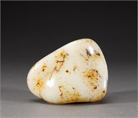Hetian jade raw stone of Qing Dynasty