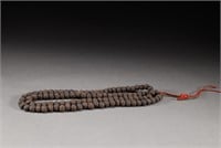 A string of agarwood beads from the Qing Dynasty