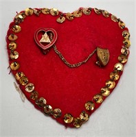 Heart Pin - Woman of the Moose Loyal Order