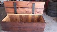Heavy duty solid wooden chest