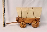 Hand Crafted Covered Western Wagon Desk Lamp-Works