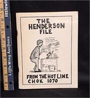 HENDERSON FILE CHOK 1070 Book