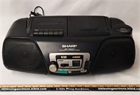 SHARP PORTABLE STEREO SYSTEM-CD/Tape/Radio-Tested