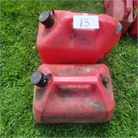 Two Five Gallon Gas Containers