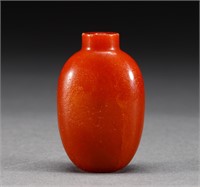 Wax snuff bottle of Qing Dynasty