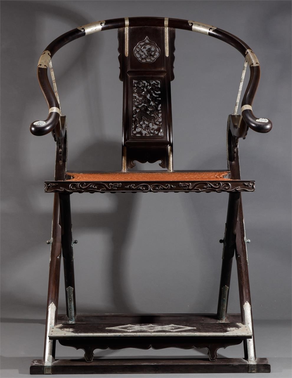 Qing Dynasty red sandalwood chair