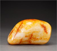 Hetian jade raw stone of Qing Dynasty