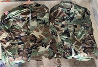 Pair of Large Regular US Army Camouflage Jackets