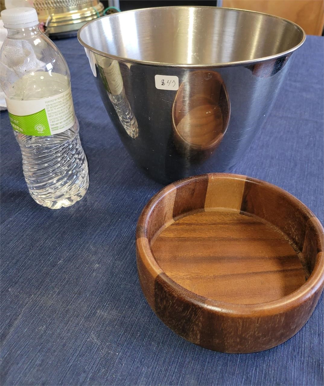 Mixing Bowl and Wooden Bowl
