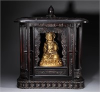 Gilt bronze Buddha statues of Qing Dynasty