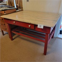 Awesome Primitive Table w/one Drawer