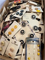 Vintage Button Box Lot