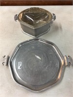 vintage Metal Cookware & Tray