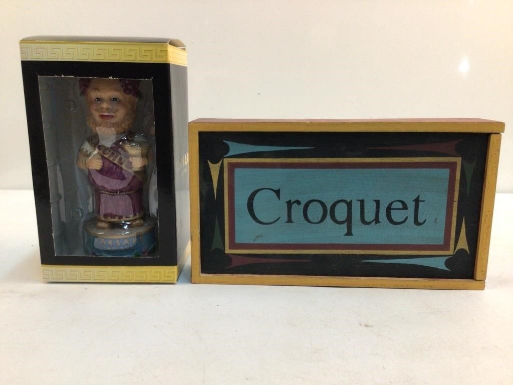 Ceasar (IN) Collectible & Mini Croquet Set