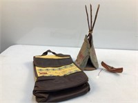 Indian Design Items, Teepee, Boat, Bag