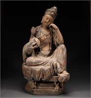 Painted wooden Buddha statues before Ming Dynasty