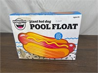 NIB Giant Inflatable Hot Dog Pool Float New