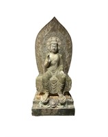 White jade Buddha statues before Ming dynasty