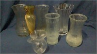 Lot Of Glass Vases